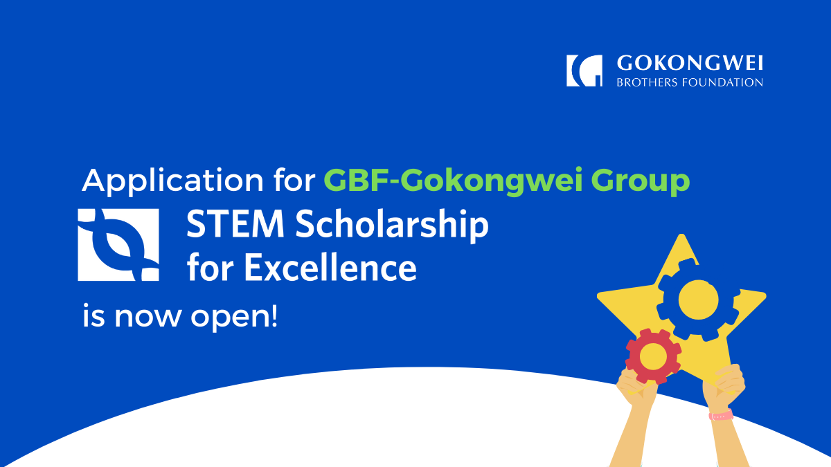 Application for GBF-Gokongwei Group STEM Scholarship for Excellence is now open