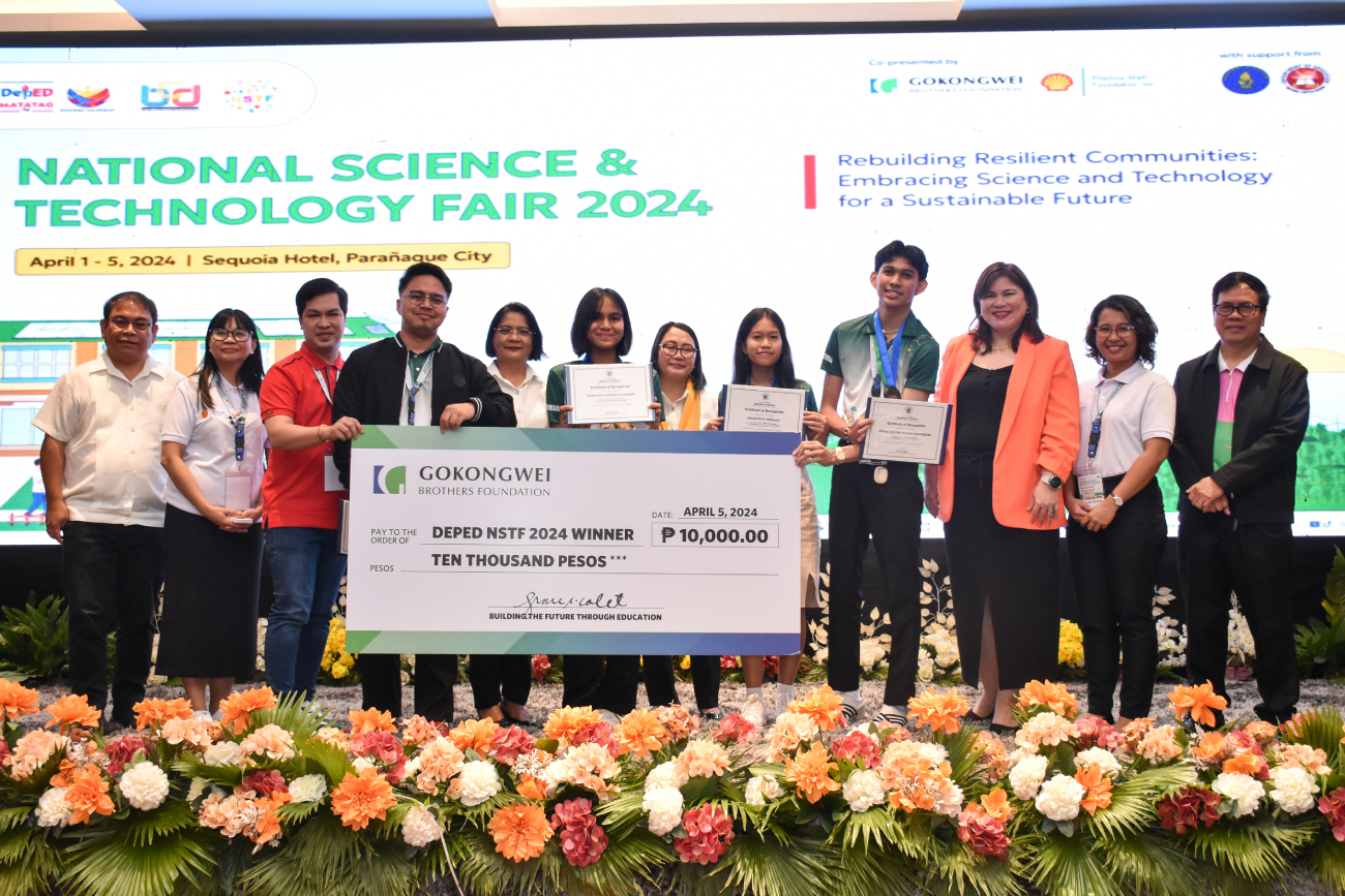 DepED NSTF Partnership for GBF Young Scientist Awards - - Gokongwei ...